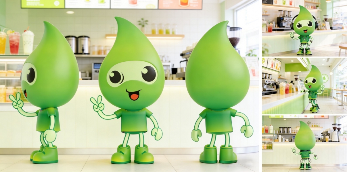 饮品吉祥物设计